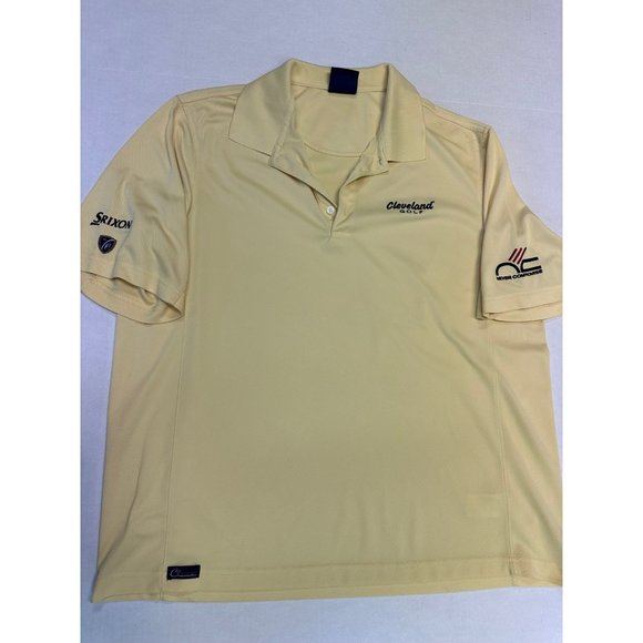 Cleveland Golf Polo Srixon Logo Yellow Size XL - Picture 1 of 9